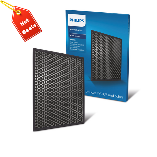 Philips FY2420/10 NanoProtect Activated Carbon Filter for 2000 Series AC2887/AC2882 Air Purifiers – Black, Long-Lasting Up to 8500 Hours